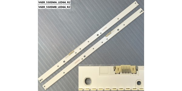 SAMSUNG UE55MU7400U Led bar, V6ER_550SMA_LED66_R2, V6ER_550SMB_LED66_R2 Tv ledleri